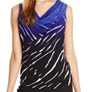 Calvin Klein Womens XS Byzantine Cowl Neck Top